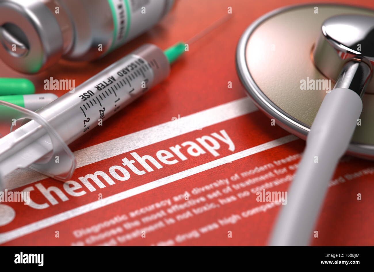 La chemioterapia. Concetto medico. Foto Stock