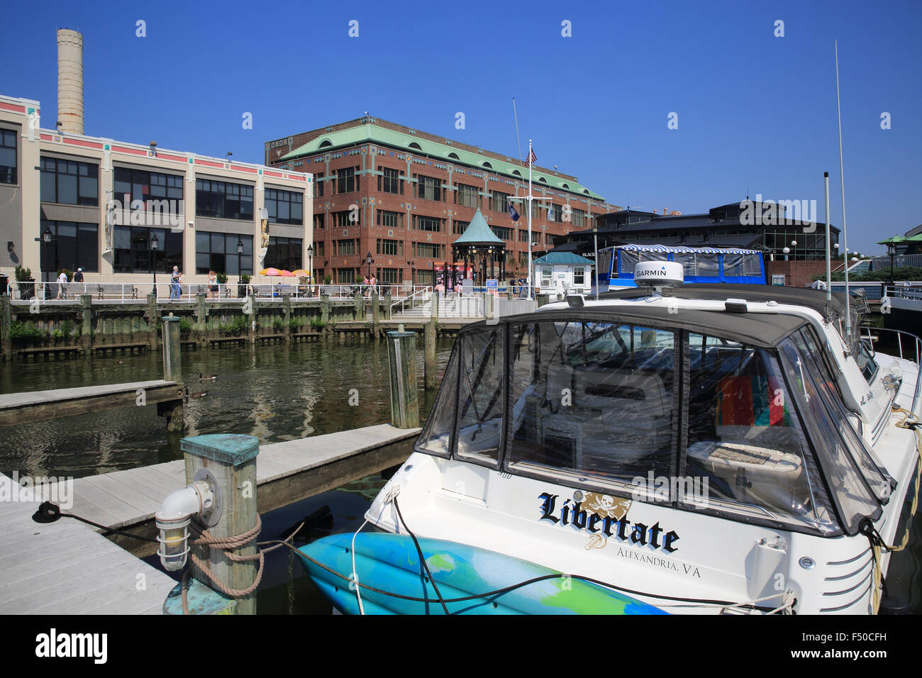 Il lungomare di Alessandria città marina, in Virginia, Stati Uniti d'America Foto Stock