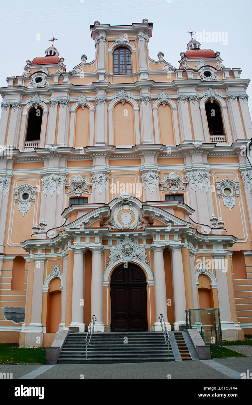 La Basilica di san Casimiro in Vilnius (Lituania) Foto Stock