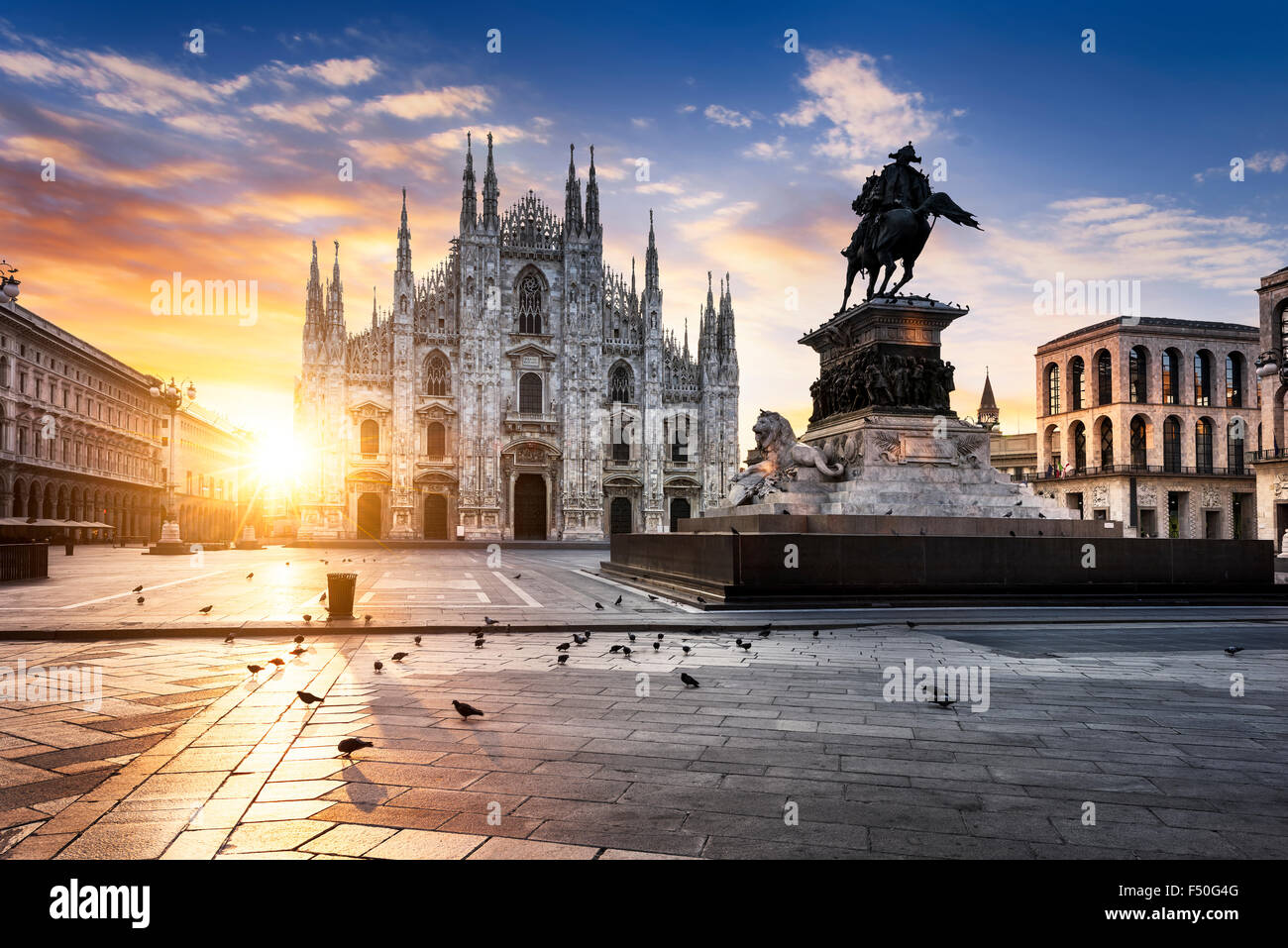 Duomo di Alba, Milano, l'Europa. Foto Stock