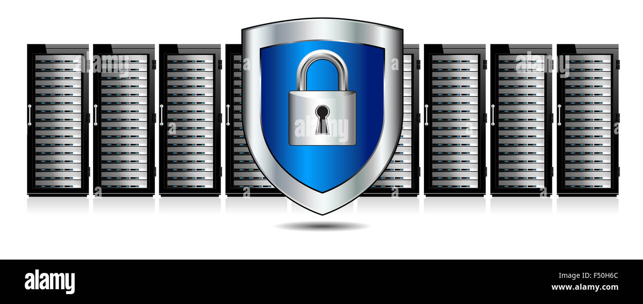 Sicurezza della rete - Information technology immagine concettuale Foto Stock