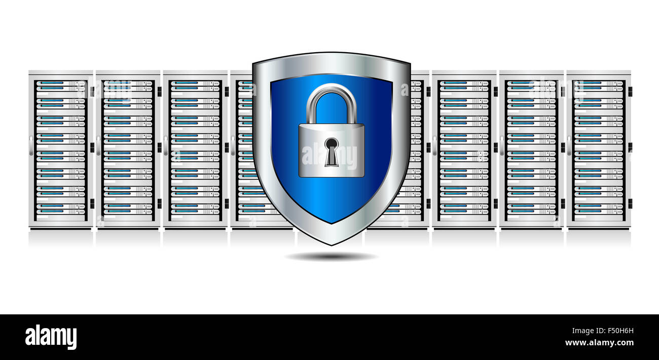 Sicurezza della rete - Information technology immagine concettuale Foto Stock