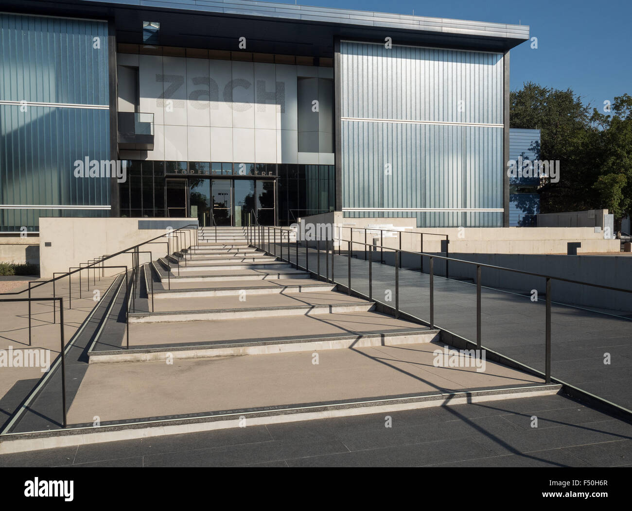Il ZACH ingresso al teatro di Austin in Texas Foto Stock