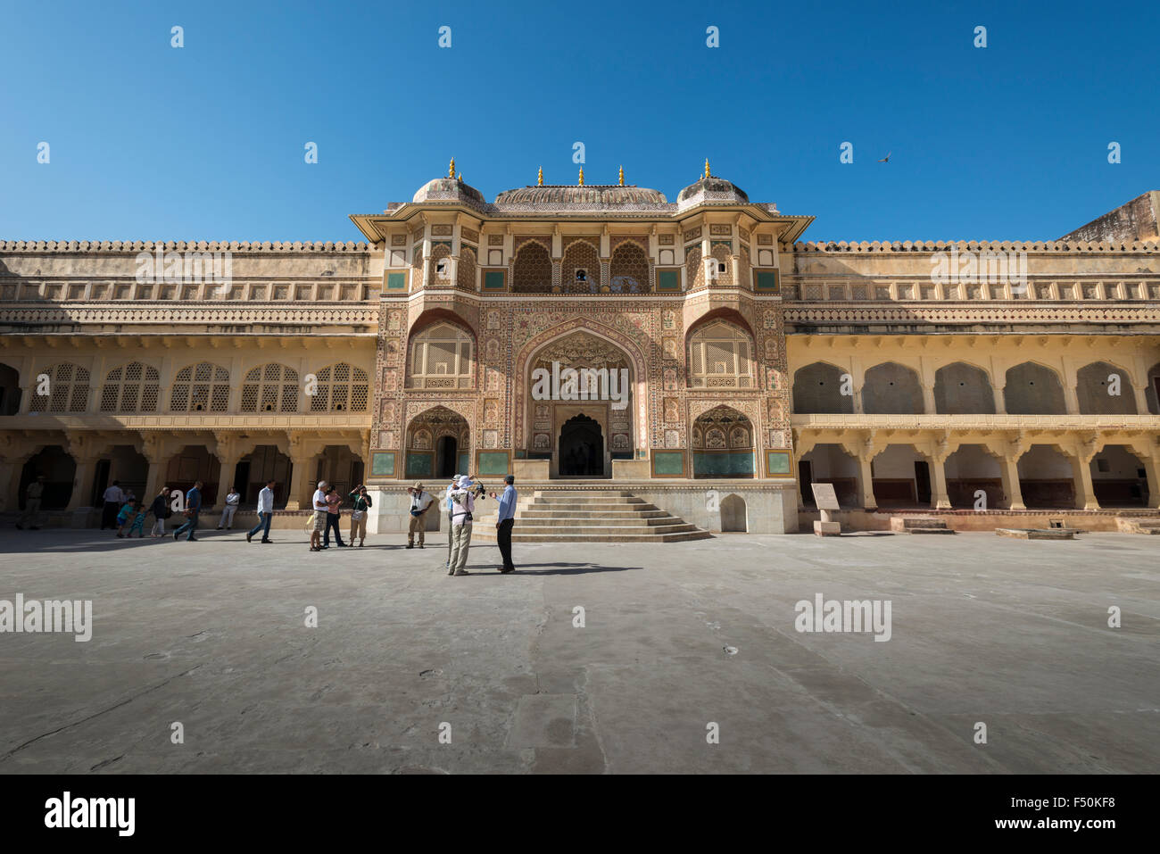 Ganesh pol o il ganesh gate è l'entrata in palazzi privati dei maharaja a forte amber Foto Stock