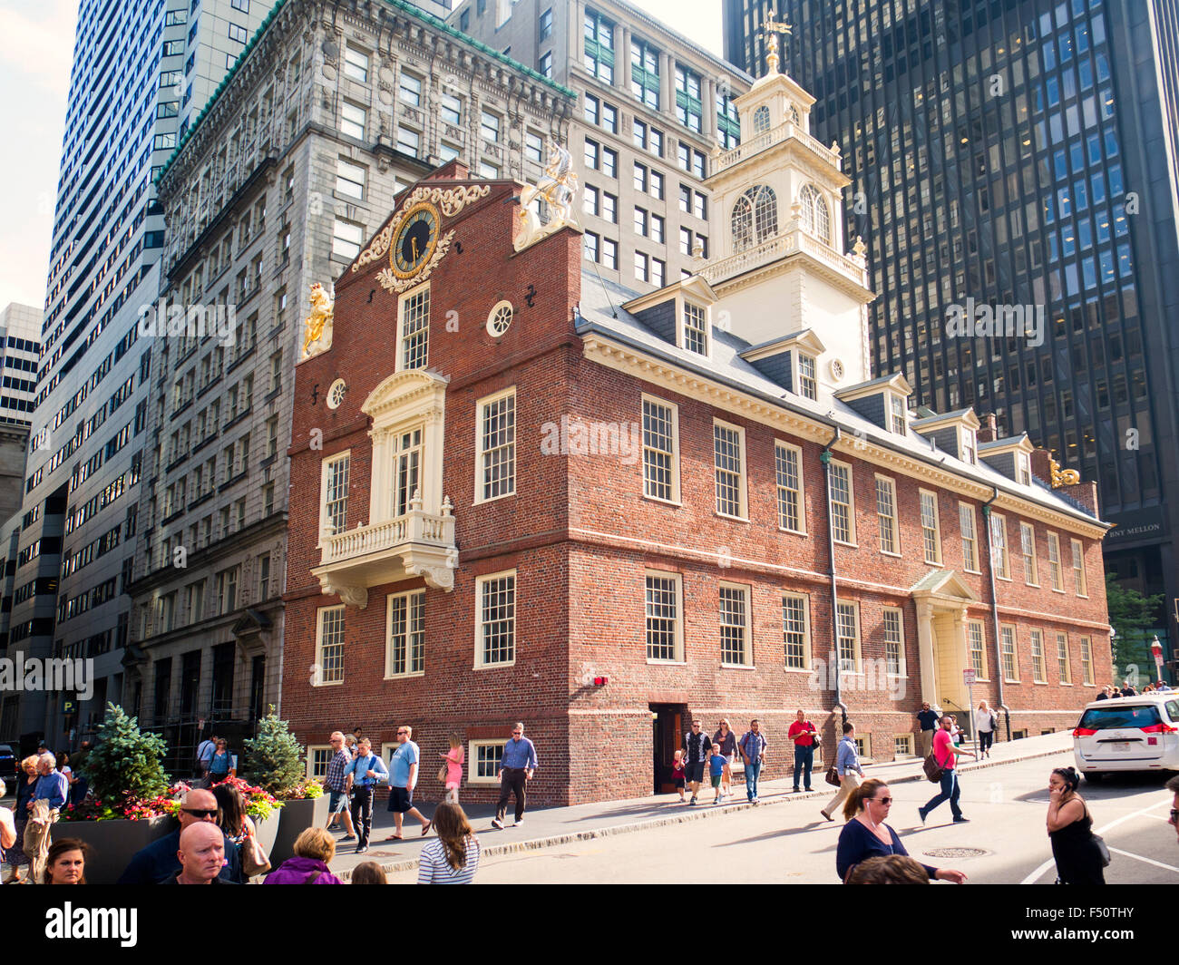 Casa doganale, sito di Boston 'massacre' 1770 Foto Stock