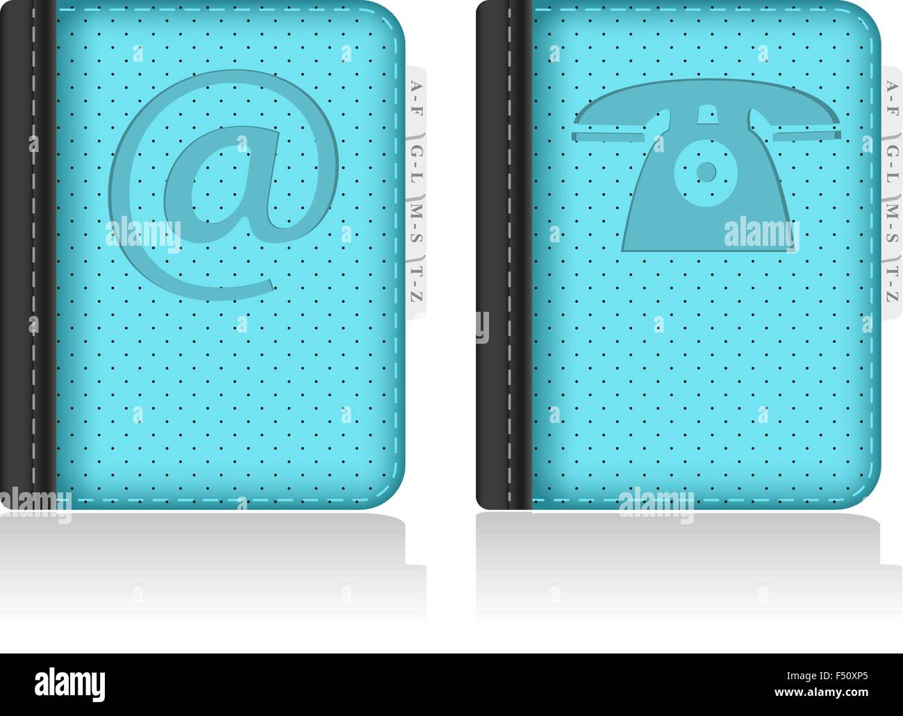 Adressbook, notebook, rubrica. Vettore. Illustrazione Vettoriale
