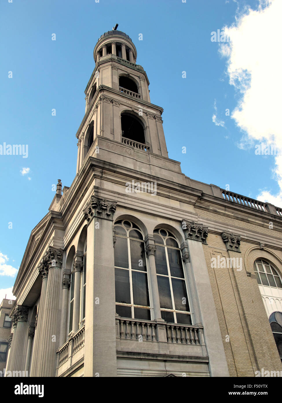 La Chiesa di Nostra Signora di Pompei e la scuola, Manhattan, New York City, nello Stato di New York, Stati Uniti d'America Foto Stock