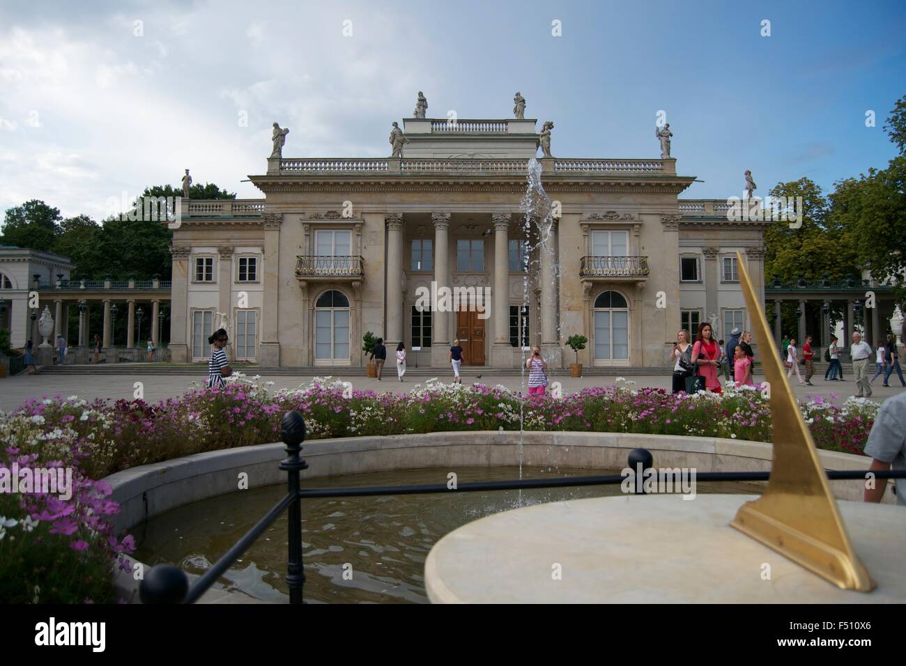 Parco Lazienki Varsavia statua monumento di scultura Foto Stock