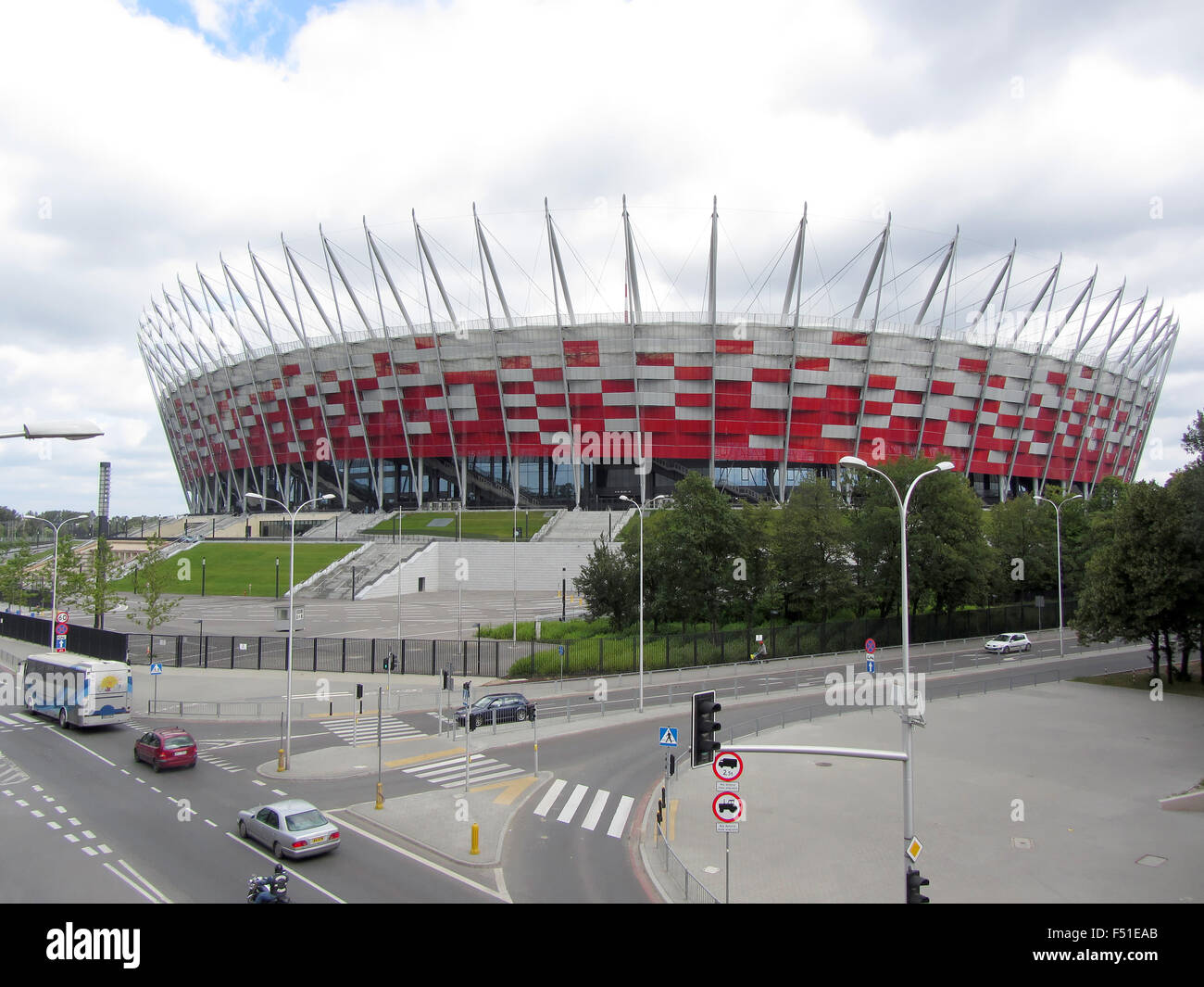 Lo Stadio Nazionale di Varsavia, Polonia Foto Stock