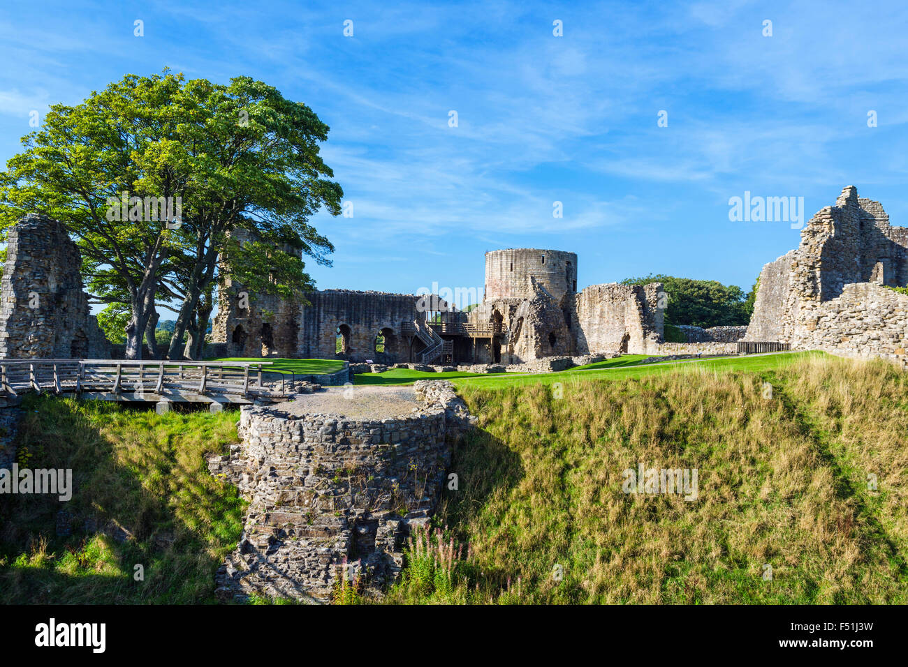 Il castello di Barnard Castle, nella contea di Durham, England, Regno Unito Foto Stock