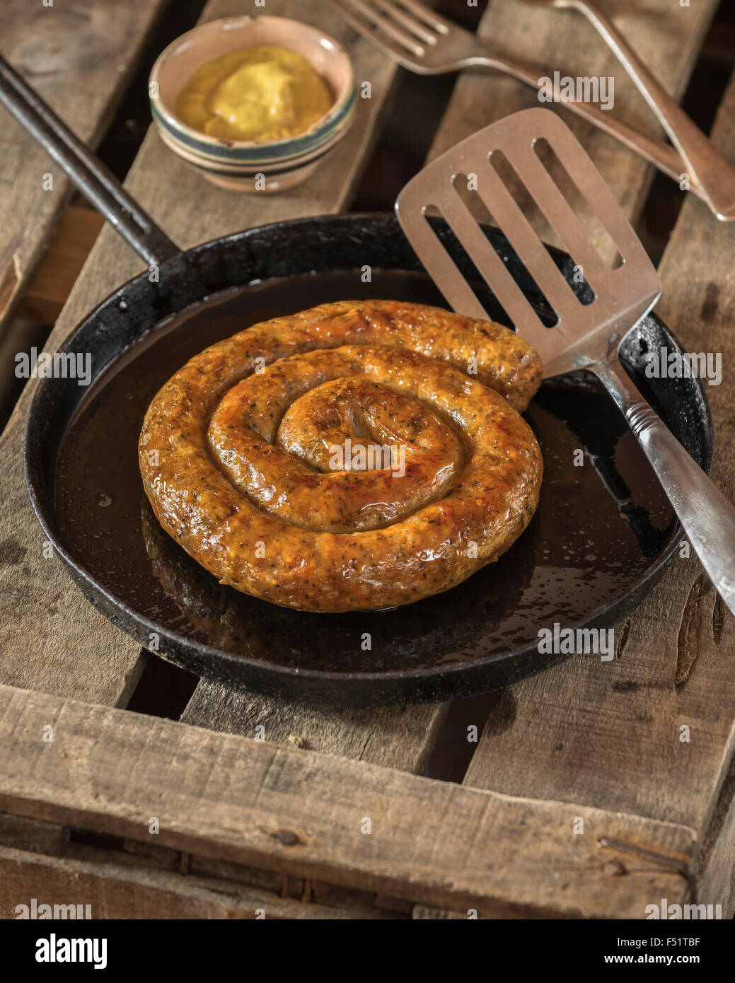 Salsicce Cumberland. Cibo tradizionale REGNO UNITO Foto Stock