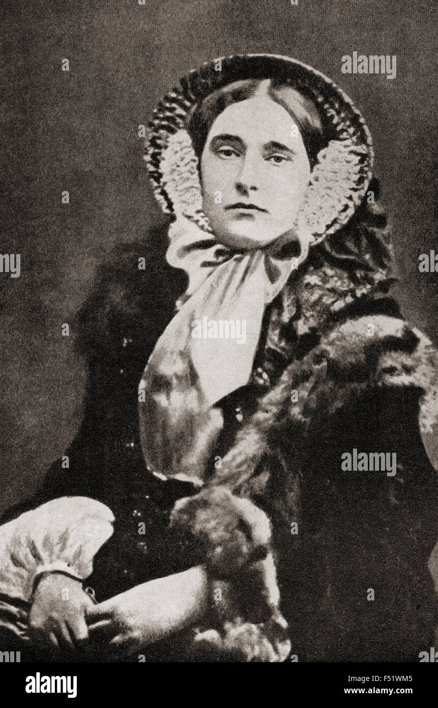 Mathilde Laetitia Wilhelmine Bonaparte, 1820 - 1904. Principessa francese. Foto Stock