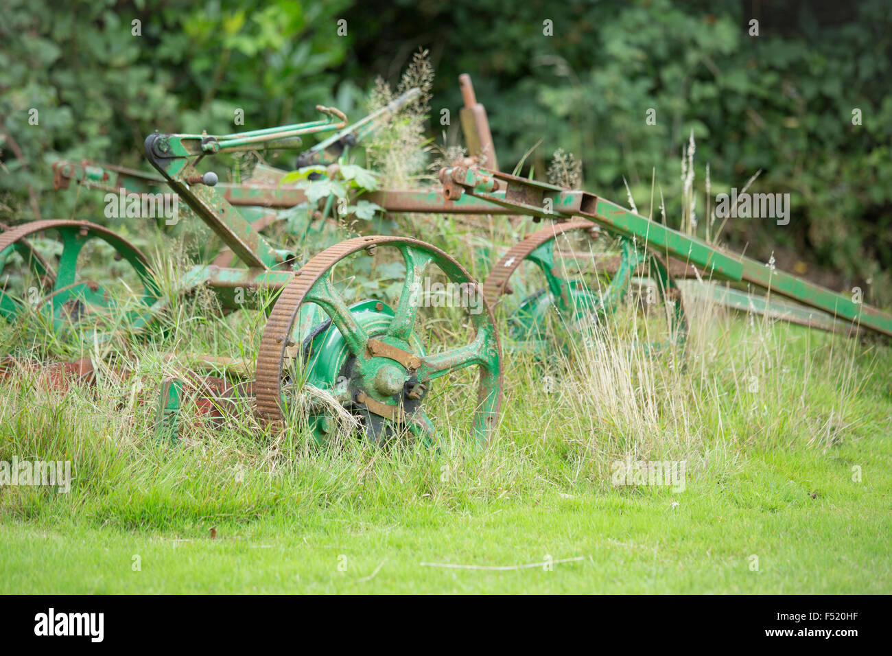 Vecchie attrezzature agricole Foto Stock