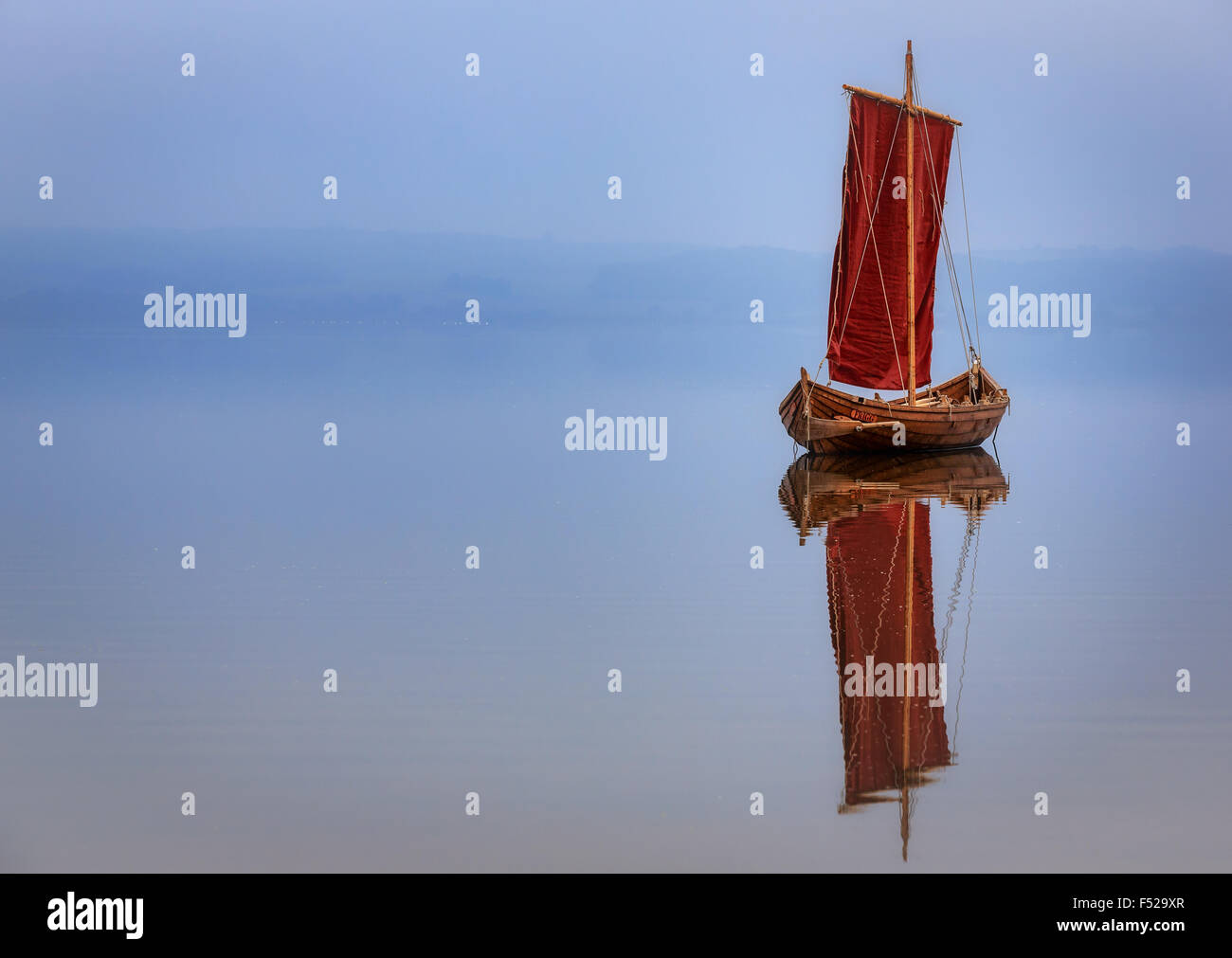 Frigg, replica Viking Ship, Tissø, Danimarca Foto Stock