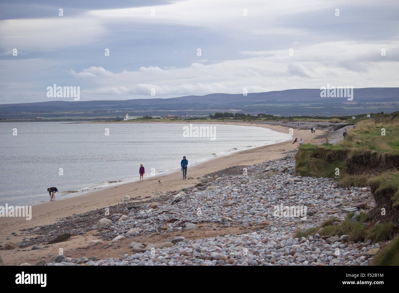 Fortrose Beach, Black Isle, Inverness, Highland, Scotland, Regno Unito Foto Stock