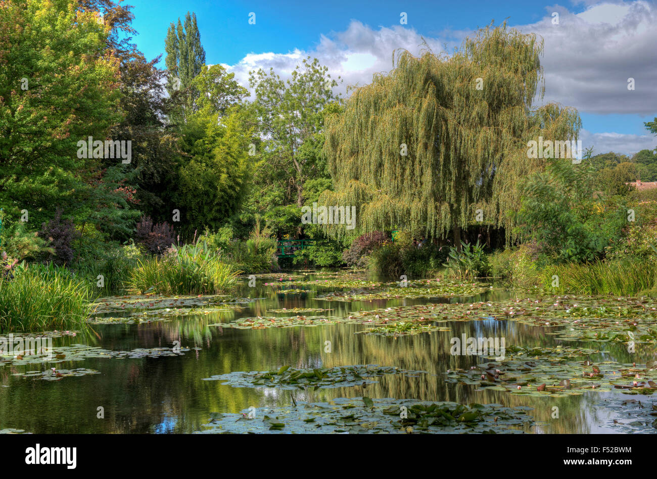 Claude Monet Giardino laghetto di ninfee giverny departement eure francia Foto Stock