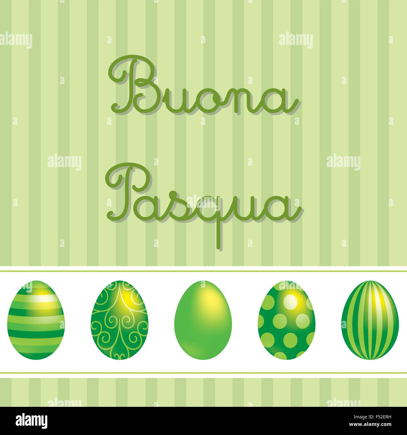 Linea di uova di Pasqua di carta brillante in formato vettoriale. Illustrazione Vettoriale