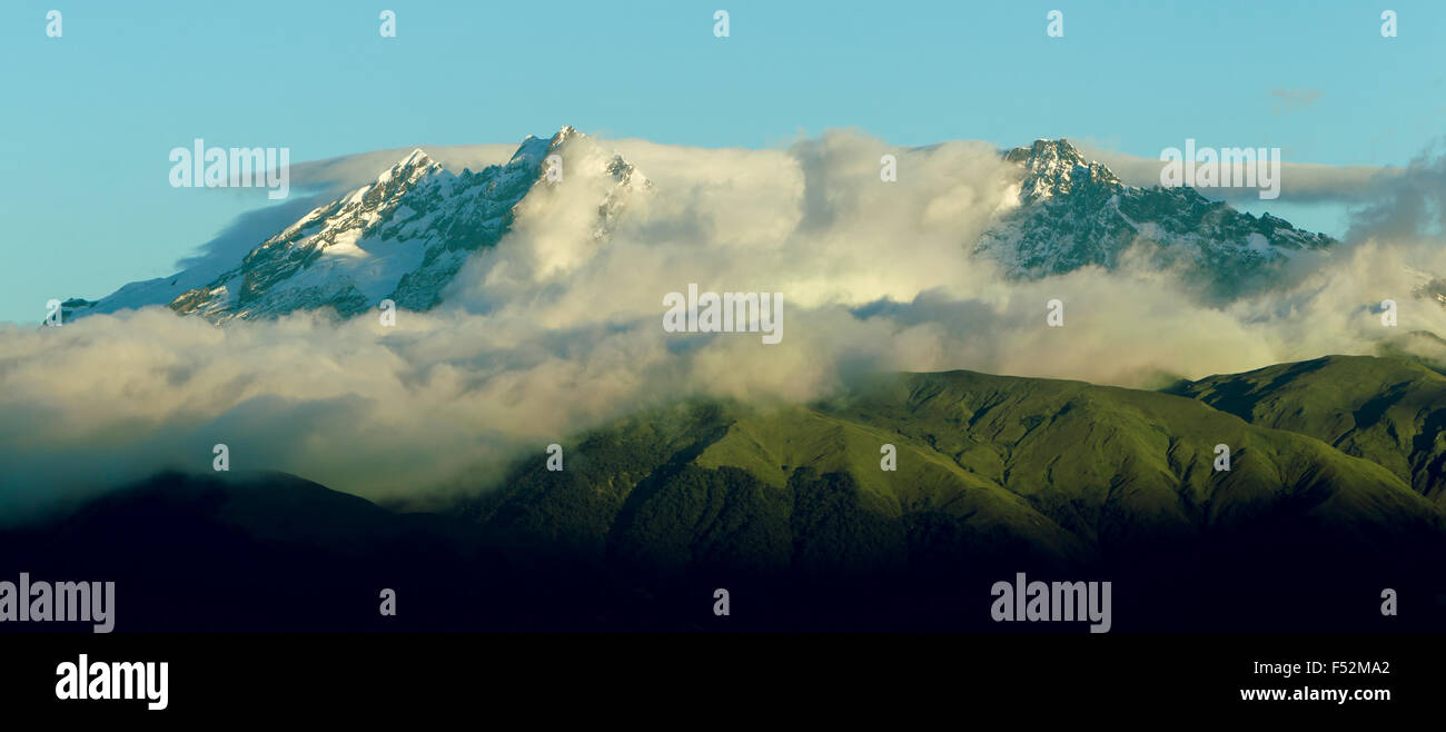 Los altera vulcano in Ecuador Shot dall'aria Foto Stock