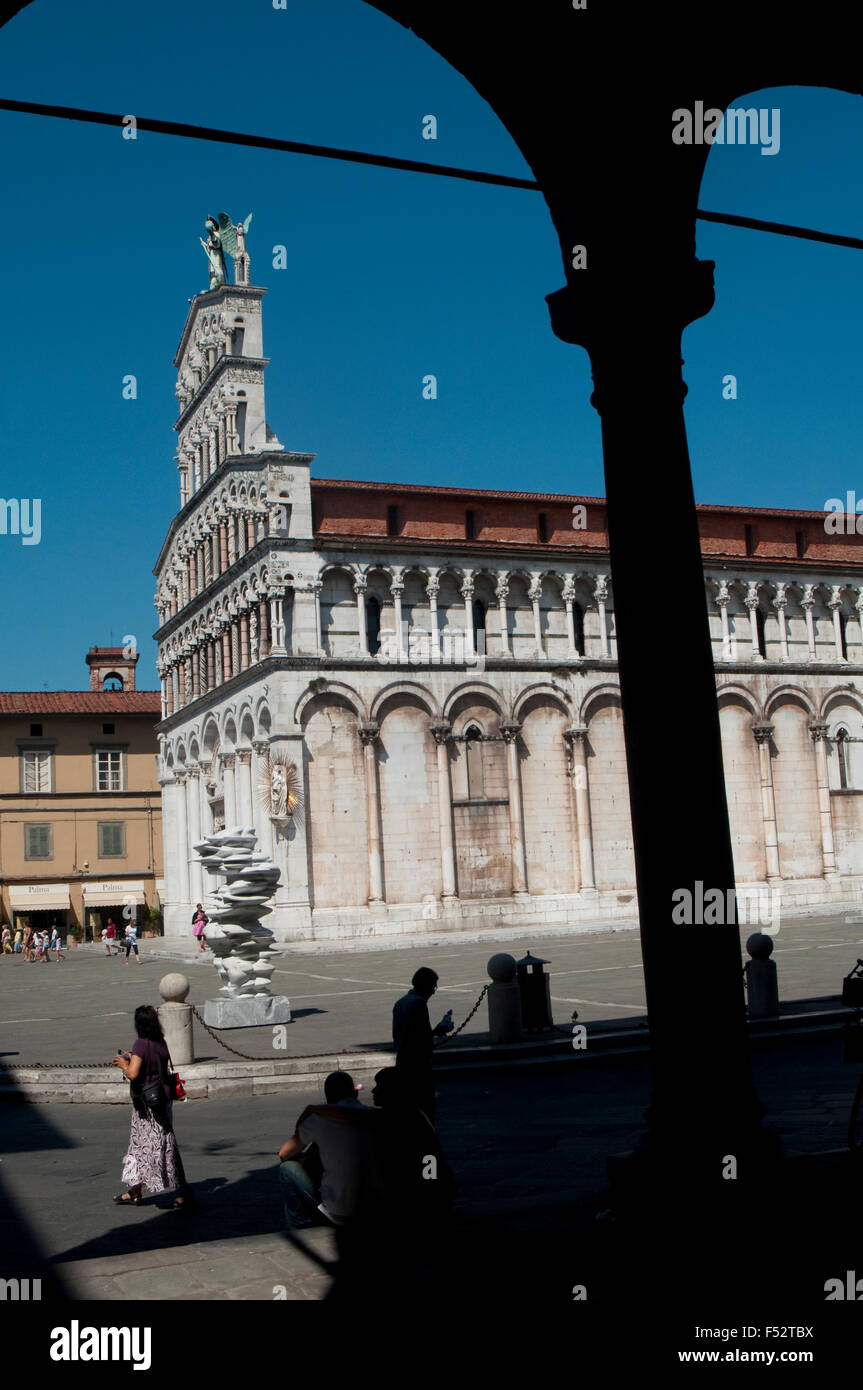 L'Italia, Toscana, Lucca, Chiesa di San Michele in Foro Foto Stock