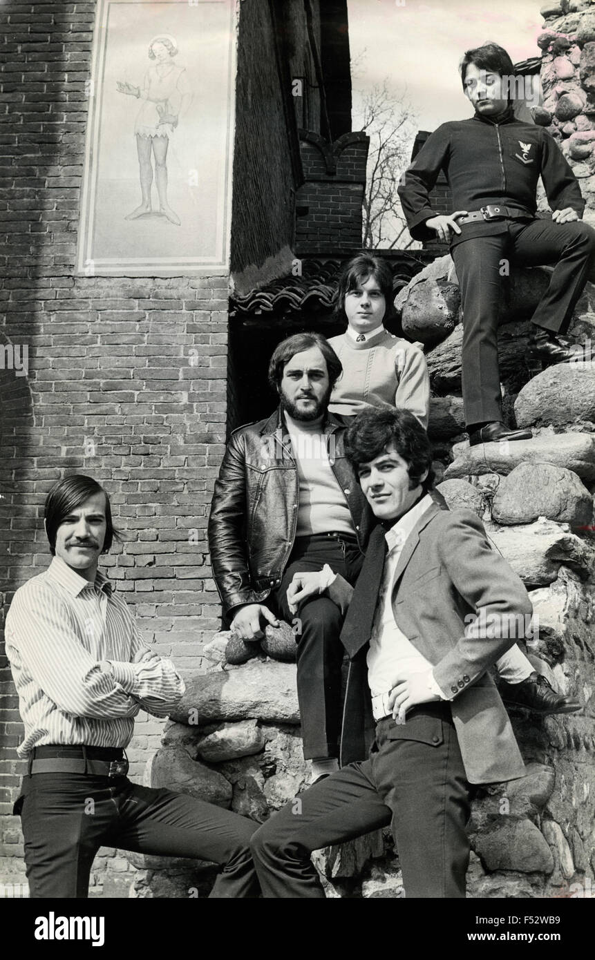 Un gruppo di musica italiana unidentified Foto Stock