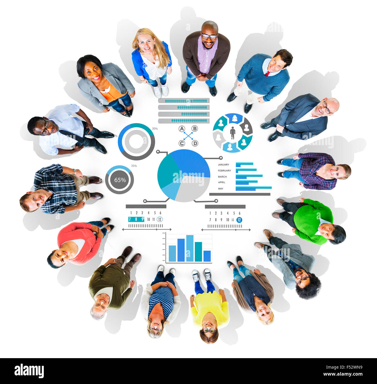 Piano di Pianificazione dati strategia politica di informazione il concetto di visione Foto Stock