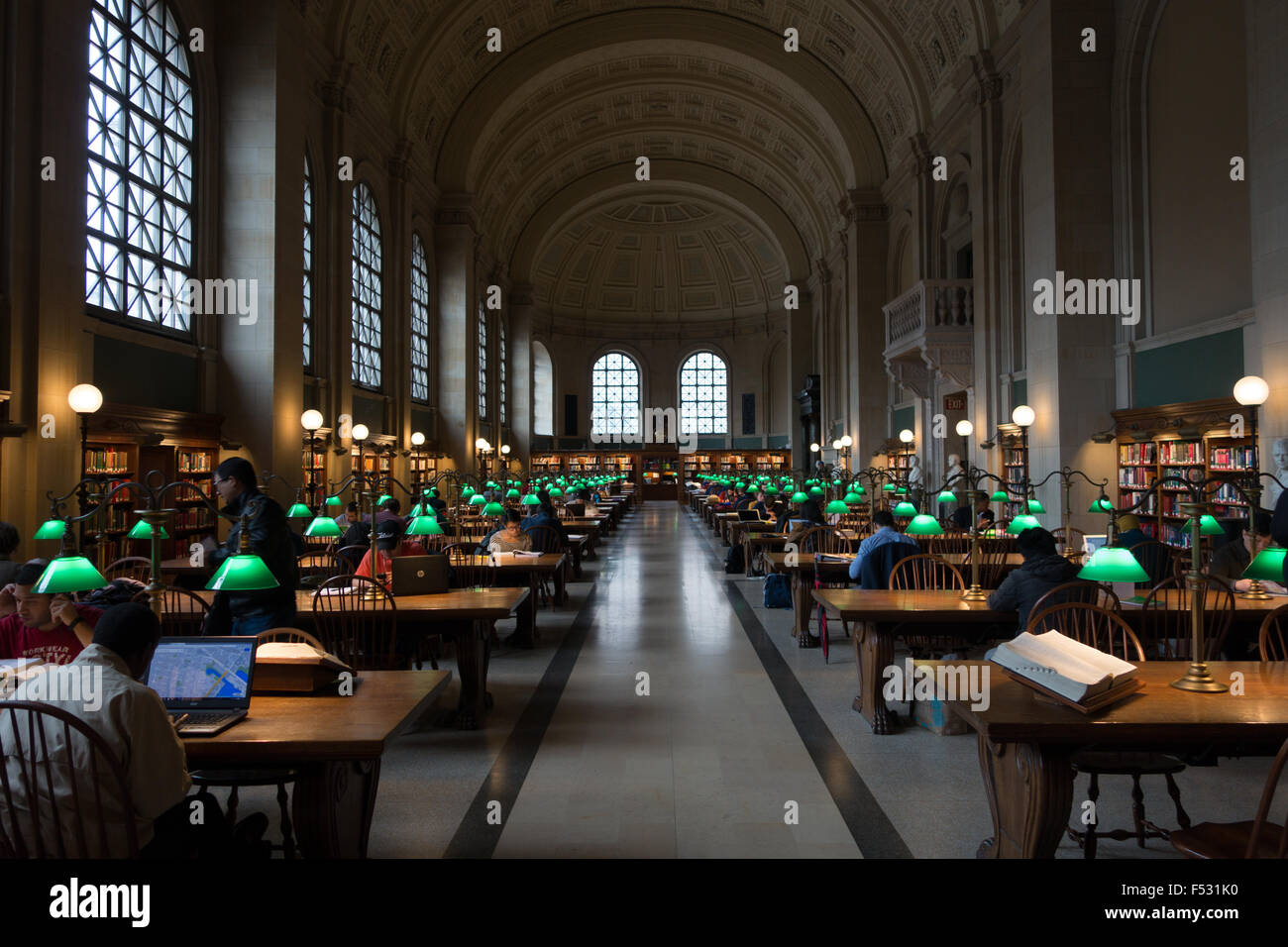 Più antica biblioteca pubblica di Boston Foto Stock