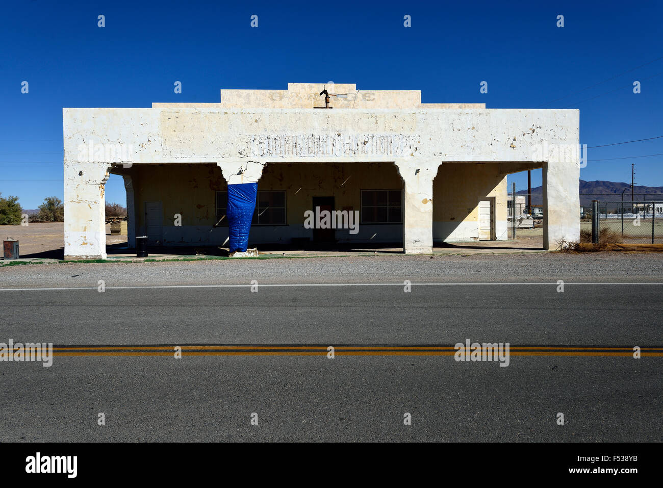 Rudere vicino Amargosa, Death Valley Junction, California, USA, America del Nord Foto Stock