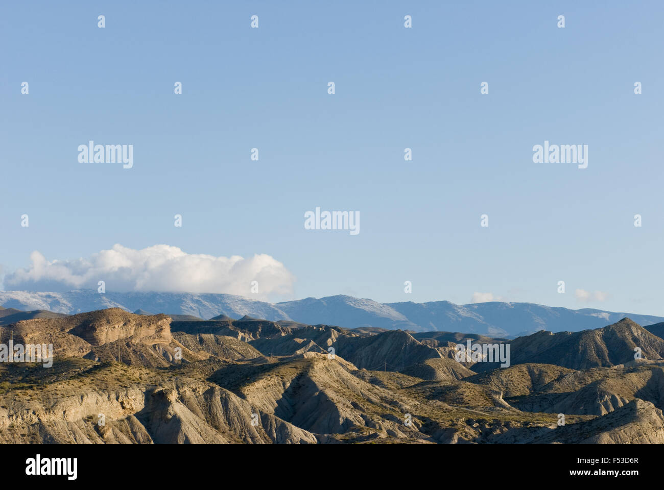 Spaghetti film occidentali e paesaggi desertici nel sud della Spagna, Murcia Foto Stock