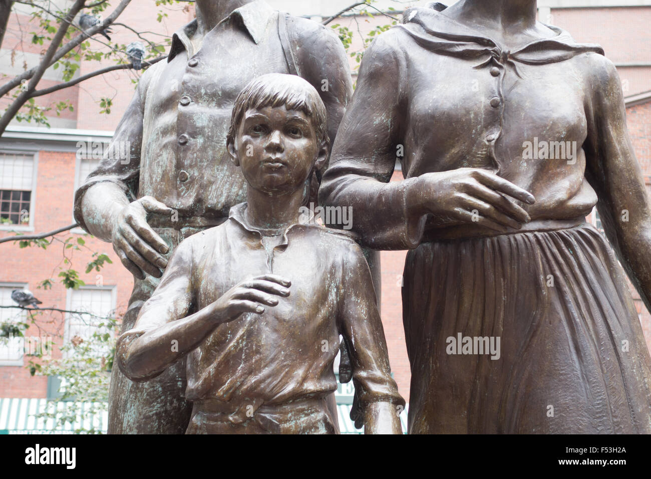 Il Boston Irish memorial Foto Stock