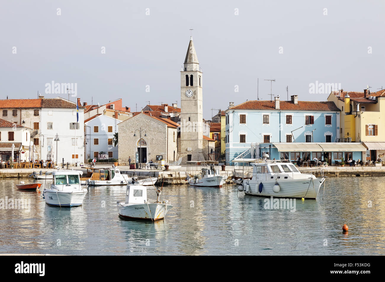 Dettaglio di Fasana, Croato luogo turistico a inizio autunno Foto Stock