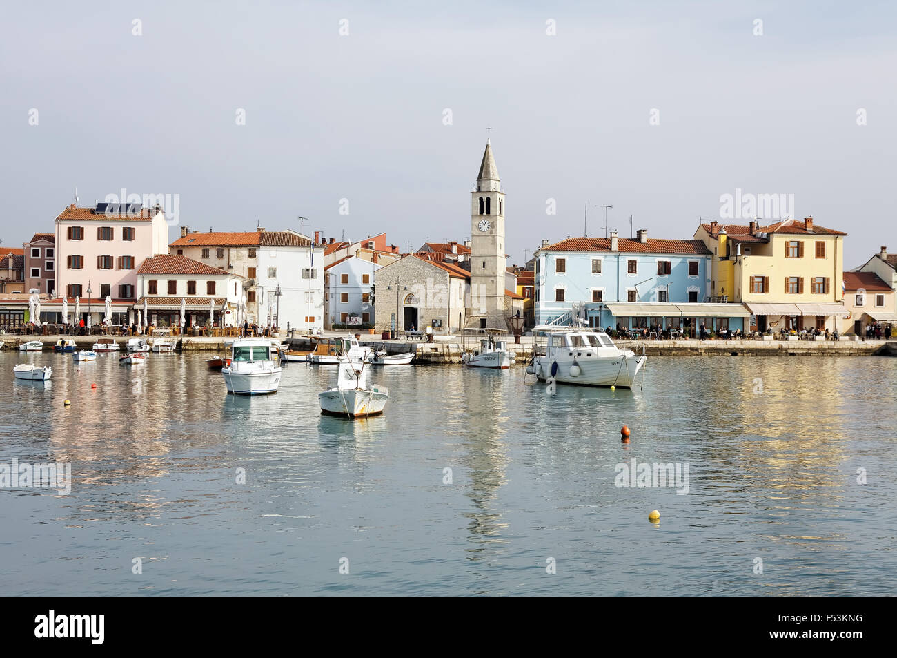 Dettaglio di Fasana, Croato luogo turistico a inizio autunno Foto Stock