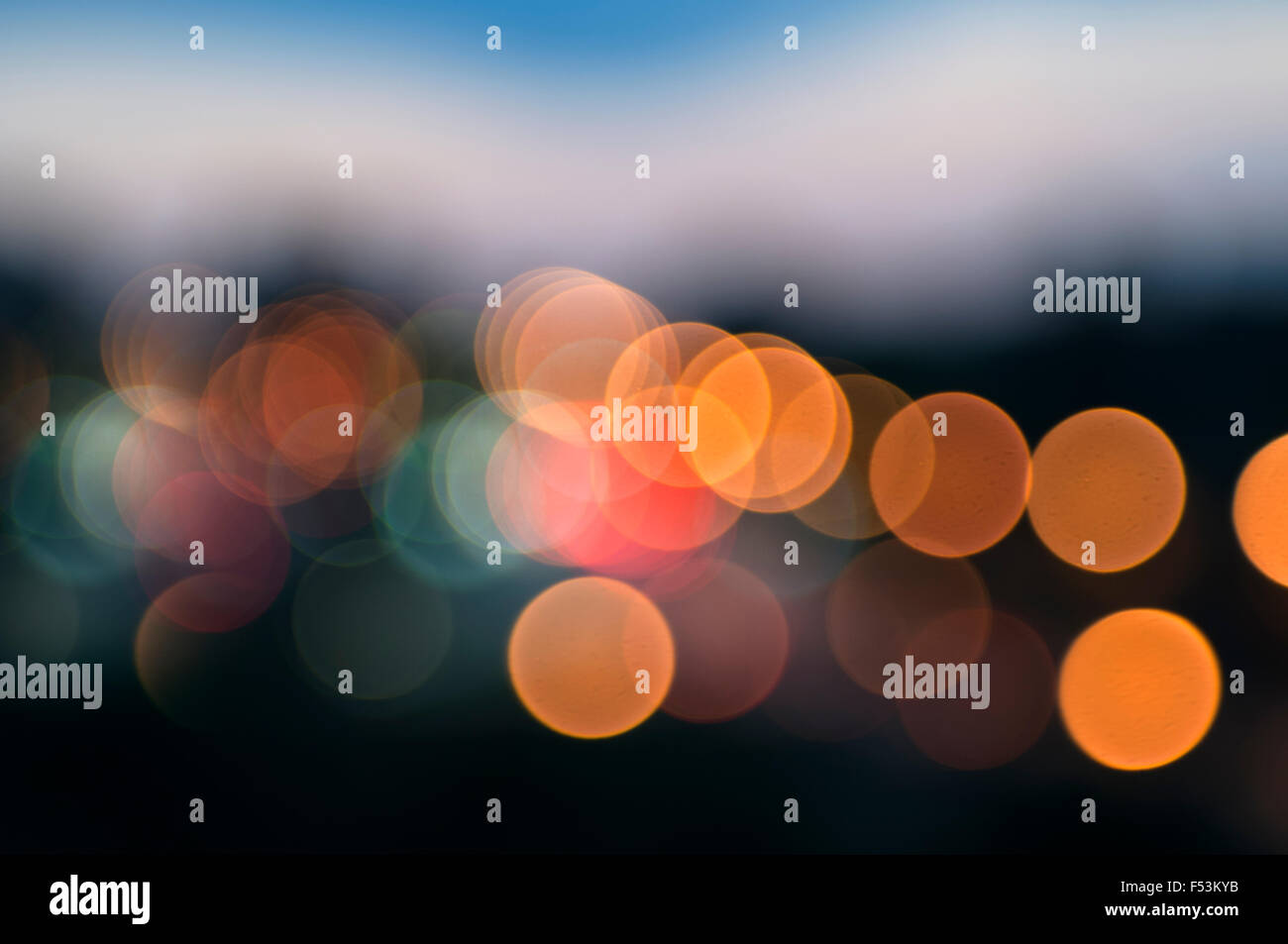 Abstract di sfondo sfocato bokeh luci. Soft focus Foto Stock