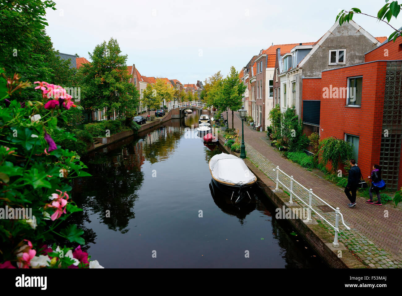 VLIET, che attraversano il CANAL DA ERFGOED Foto Stock