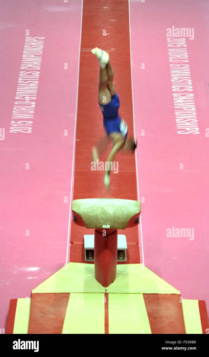 SSE idro, Glasgow, Scotland, Regno Unito. 26 ottobre, 2015. Archivio. 2015 FIG ginnastica artistica campionati del mondo. SSE idro. Glasgow. La Scozia. Regno Unito. 26/10/2015. Credito: Sport In immagini/Alamy Live News Foto Stock