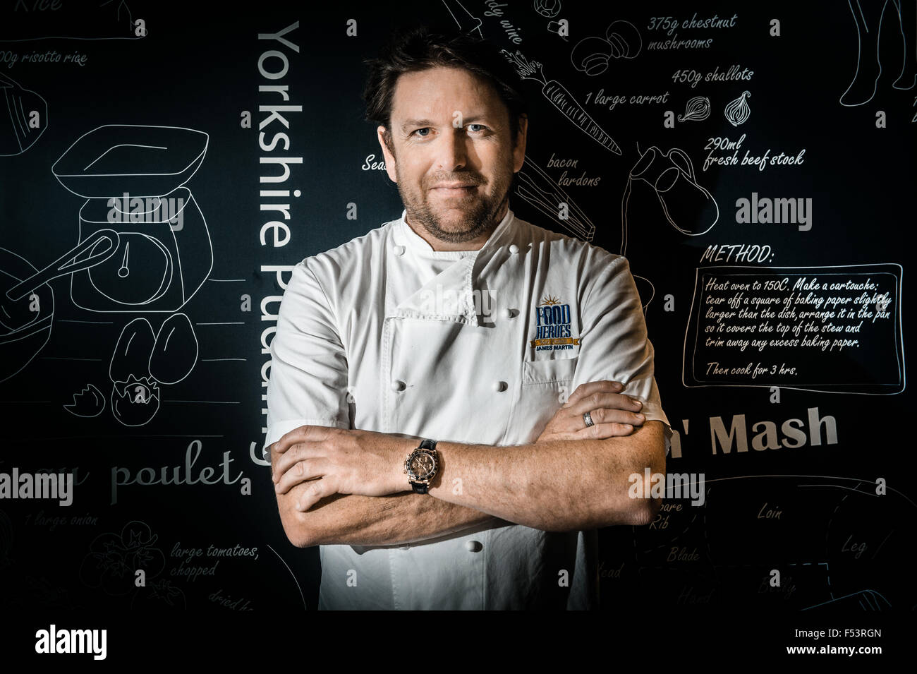 James Martin, è uno chef inglese e presentatore televisivo, meglio conosciuto per la presentazione della BBC della serie di cucina cucina sabato Foto Stock