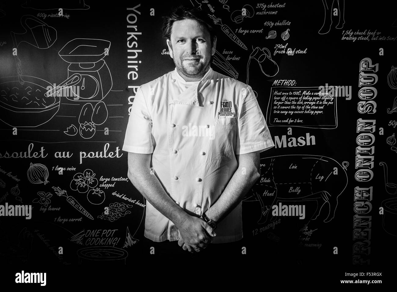 James Martin, è uno chef inglese e presentatore televisivo, meglio conosciuto per la presentazione della BBC della serie di cucina cucina sabato Foto Stock