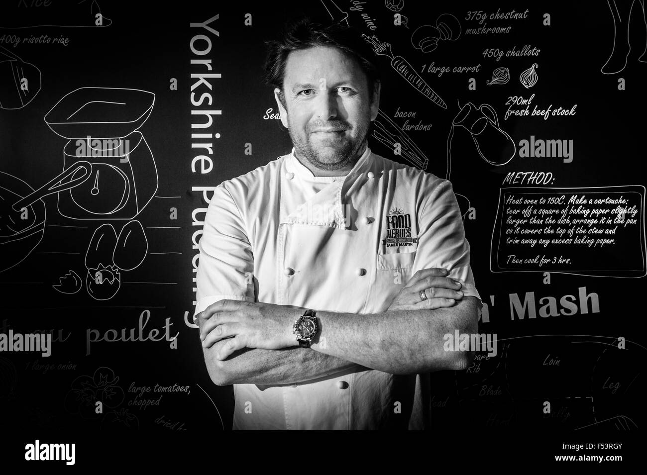 James Martin, è uno chef inglese e presentatore televisivo, meglio conosciuto per la presentazione della BBC della serie di cucina cucina sabato Foto Stock