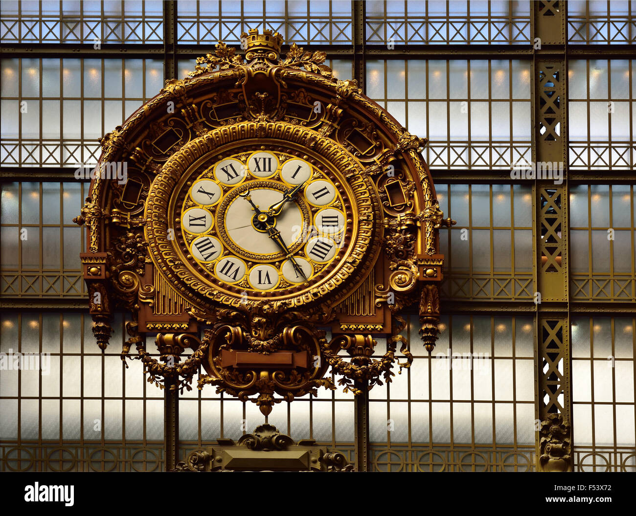 Belle Epoque stazione ferroviaria orologio, Musée Quai d'Orsay, Parigi, Ile  de France, Francia Foto stock - Alamy