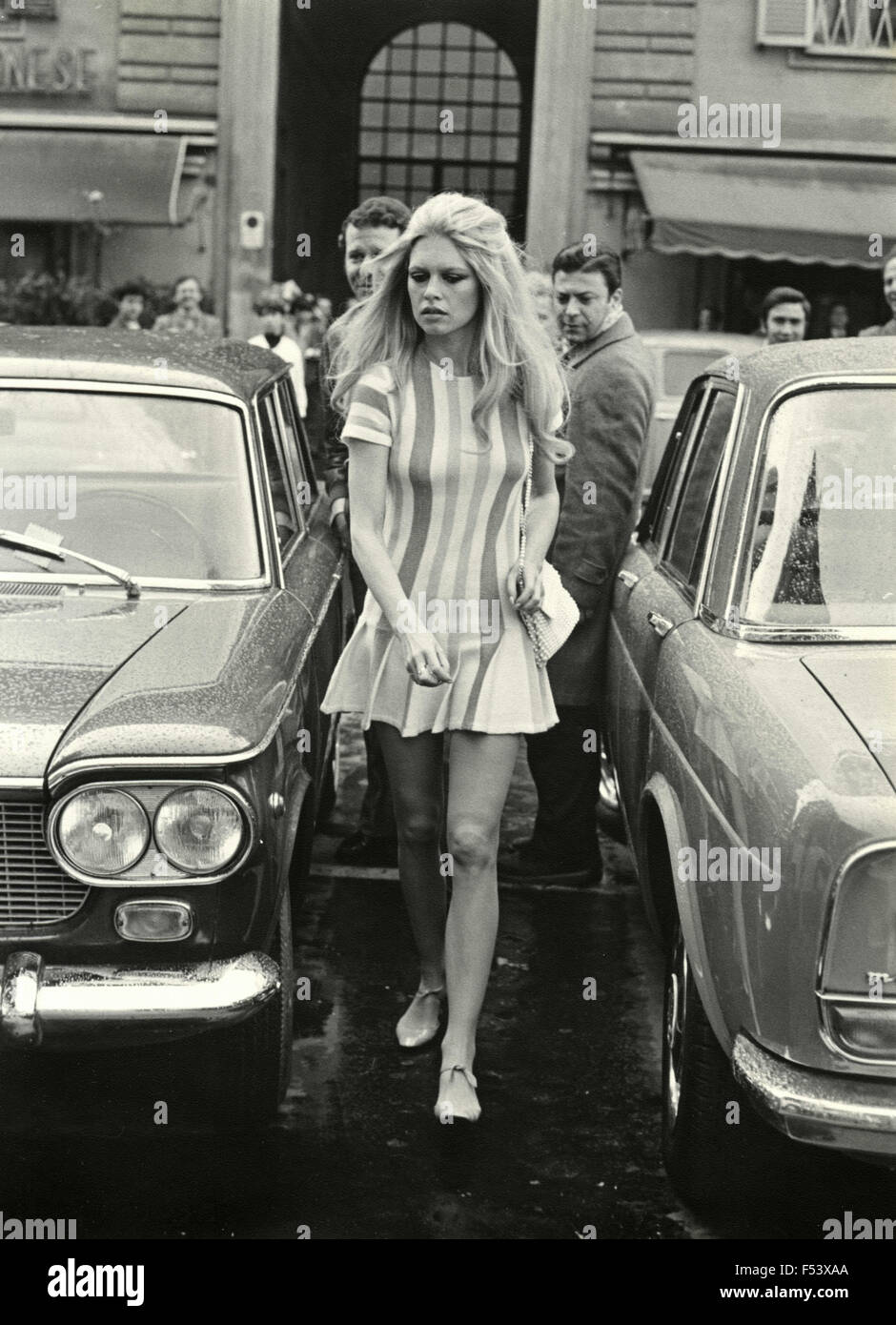 L'attrice francese Brigitte Bardot a Roma , Italia Foto Stock