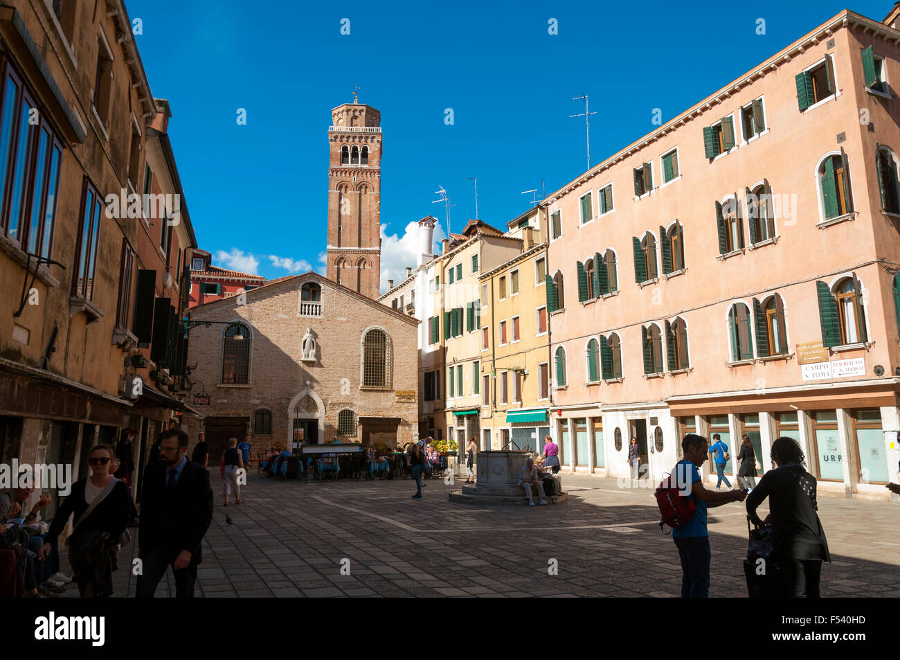 Campo San Toma, Venezia, Italia Foto Stock