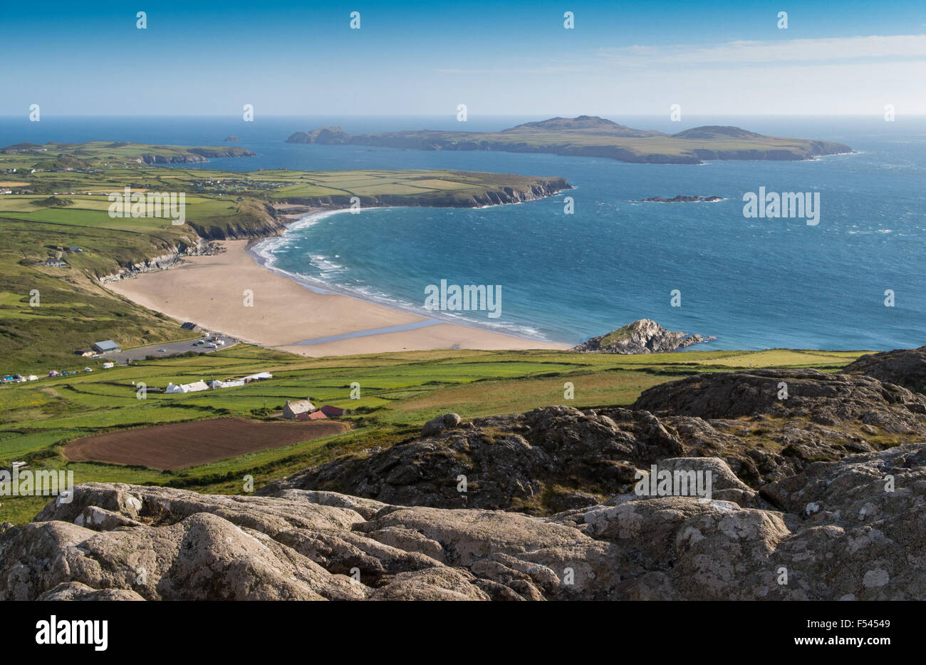 Whitesands bay, Pembrokeshire Foto Stock