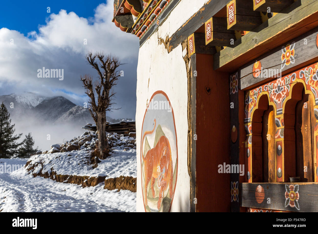 Villaggio Dorikha, Haa Valley, Bhutan Foto Stock