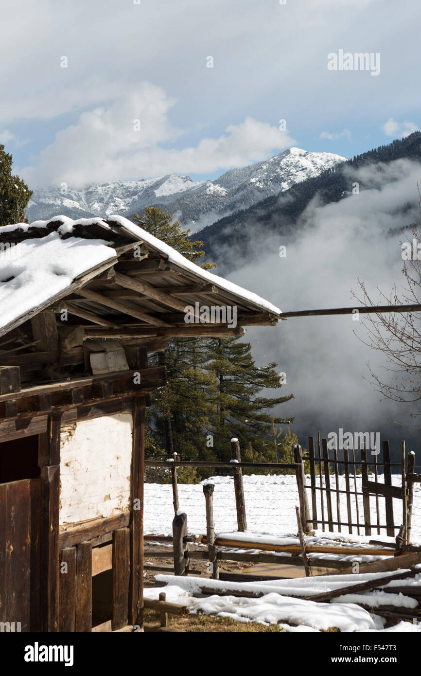 Villaggio Dorikha, Haa Valley, Bhutan Foto Stock