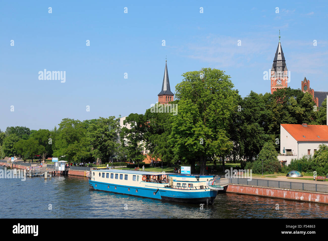 Berlin Köpenick Spree Foto Stock