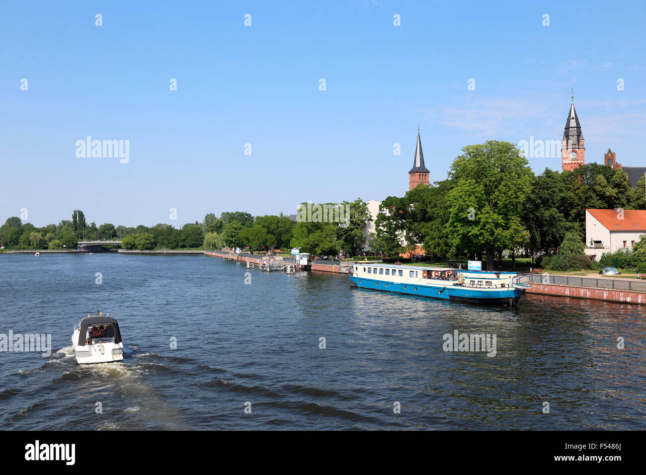 Berlin Köpenick Spree Foto Stock