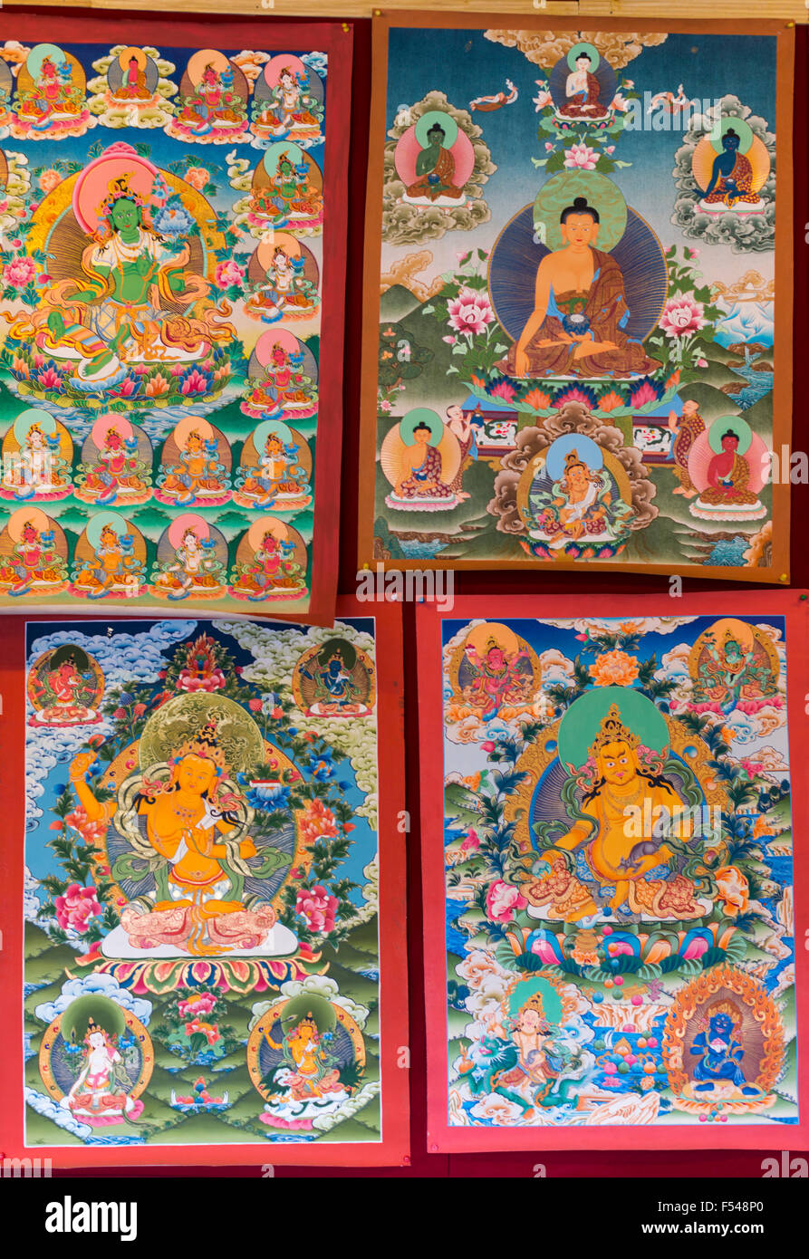 L'arte religiosa, Paro, Bhutan Foto Stock