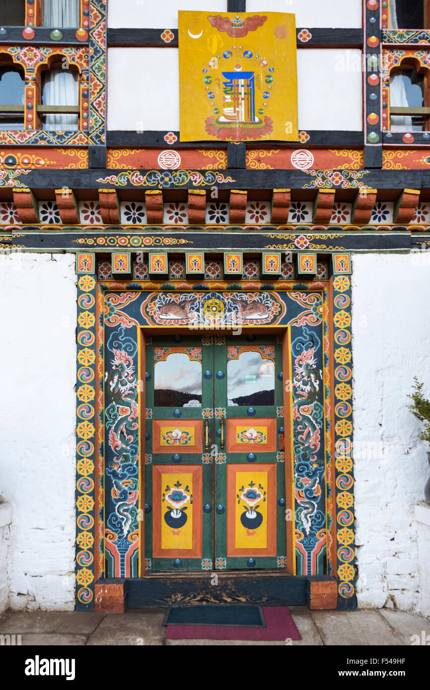 Edifici, Paro, Bhutan Foto Stock