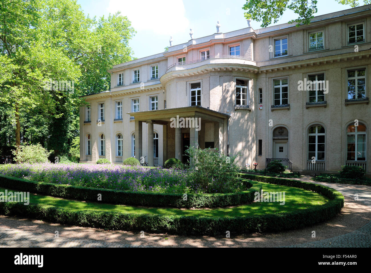 Berlin Zehlendorf Casa della Conferenza di Wannsee Memorial e sito educativo Foto Stock