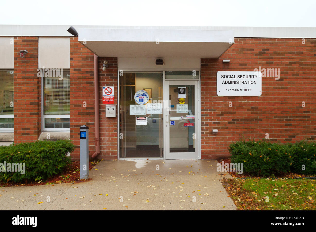 Noi Social Security Administration office, Littleton, New Hampshire USA Foto Stock