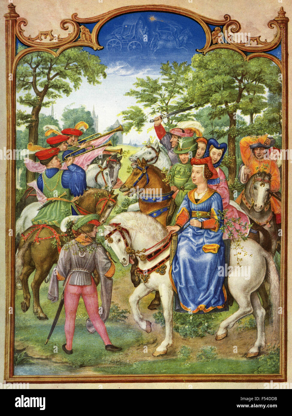Rappresentazioni medievali dei Mesi dell'anno : Foto Stock
